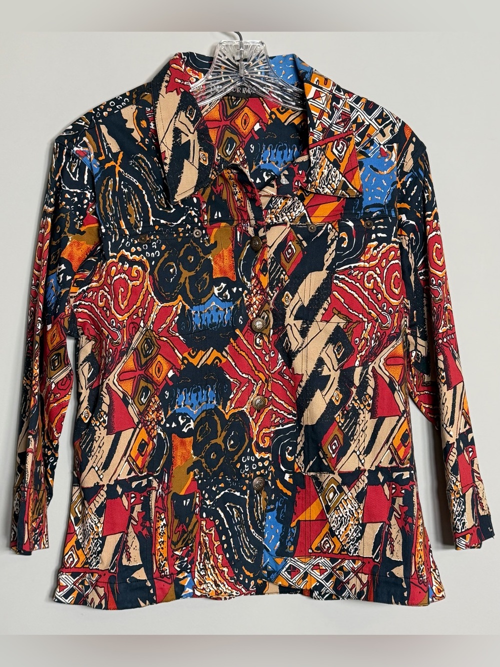 Mirror Image Multicolor Patterned 3/4 length Sleeved Blazer Jacket